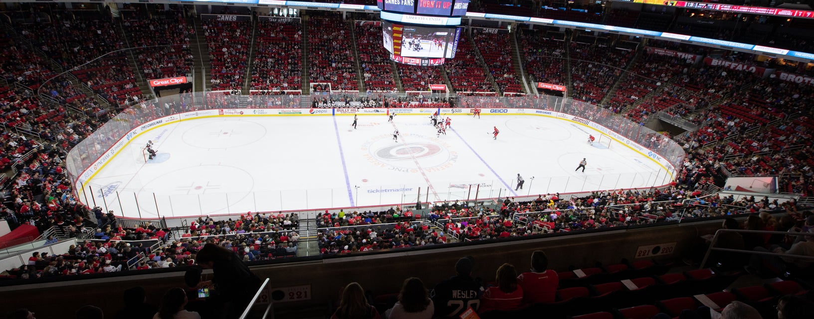Seat view from Center Ice Club
