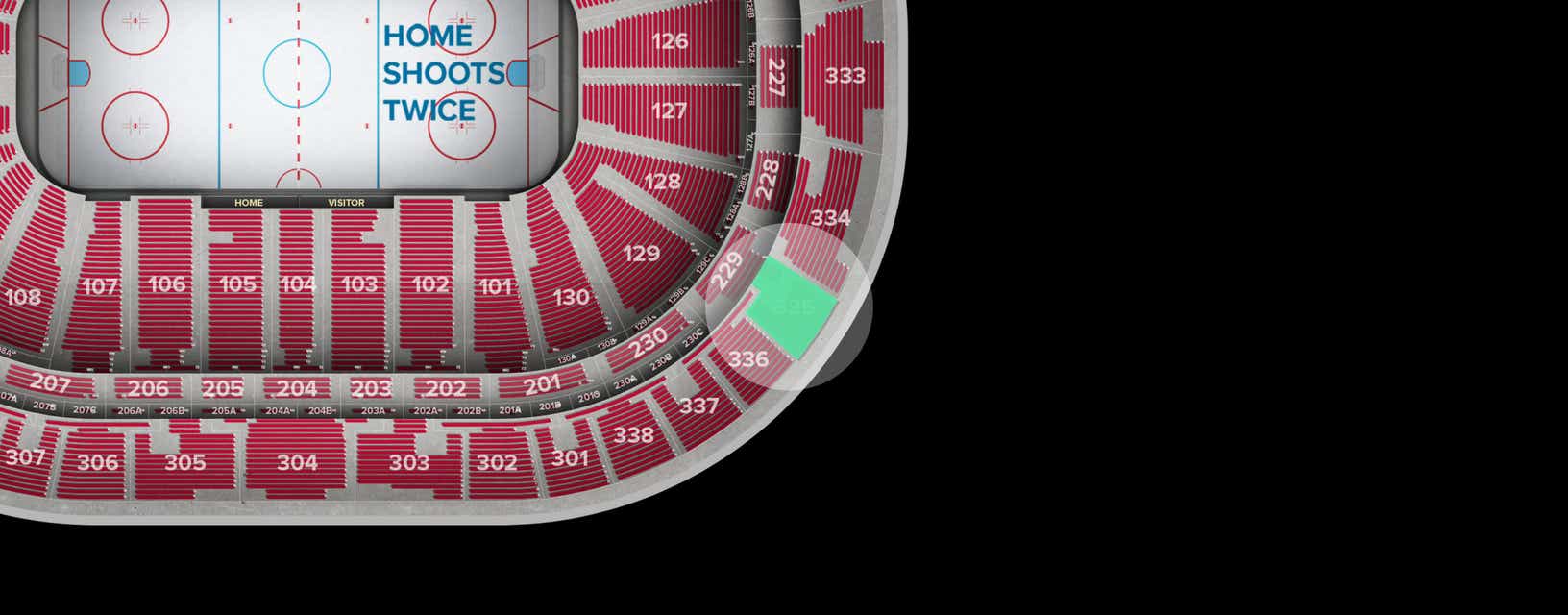 Seat view from Upper