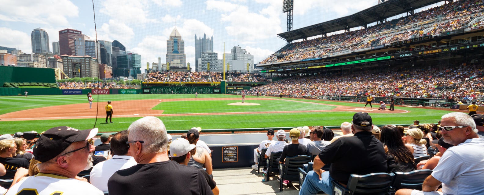 Seat view from Dugout Box