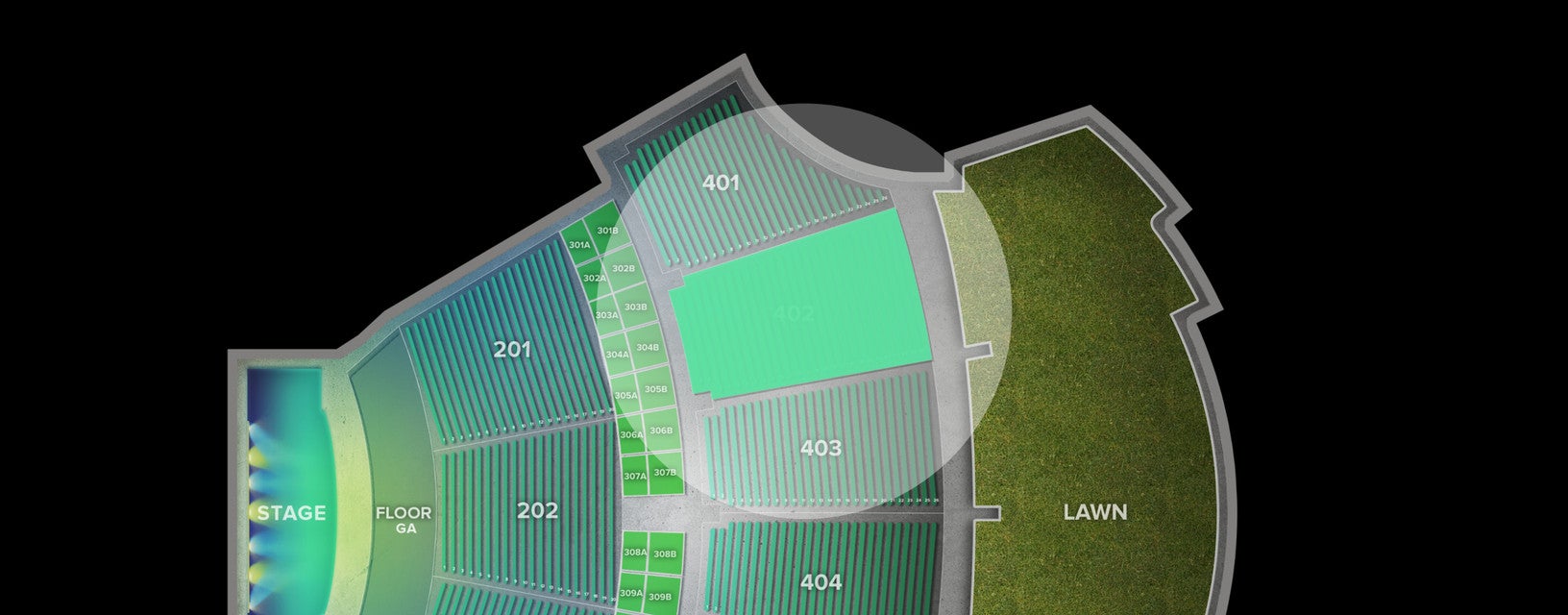 Seat view from Upper