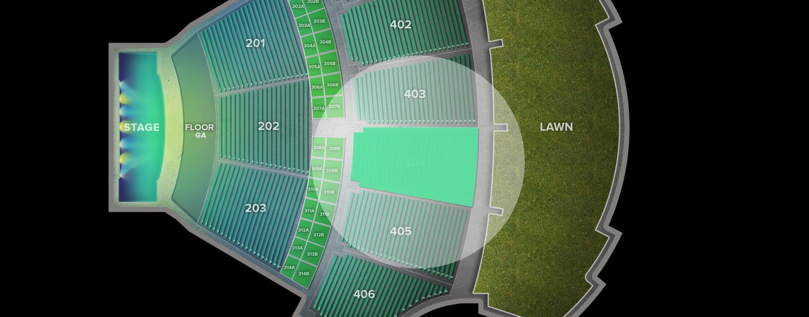 Seat view from Upper