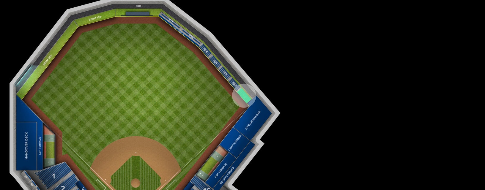 Seat view from Lower