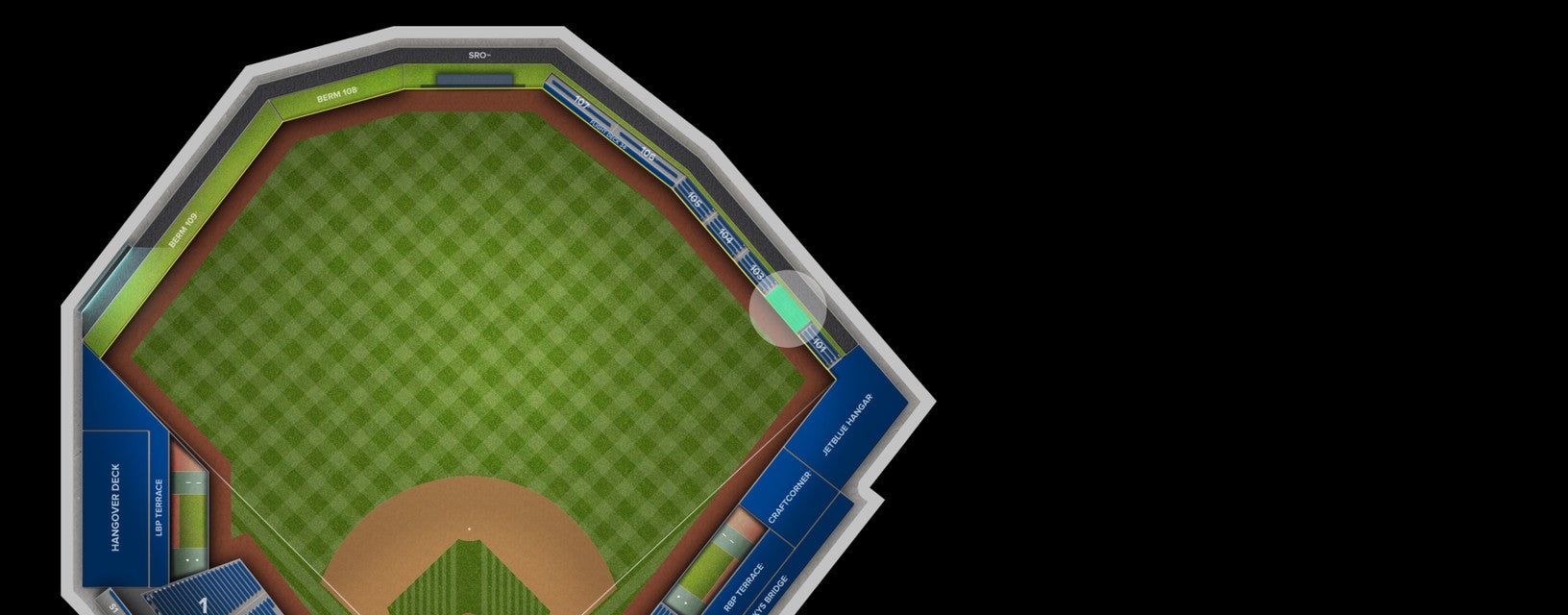 Seat view from Lower