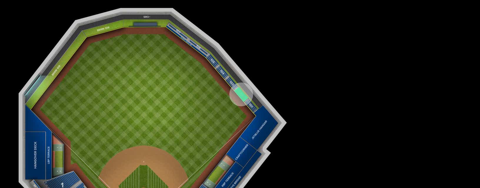 Seat view from Lower