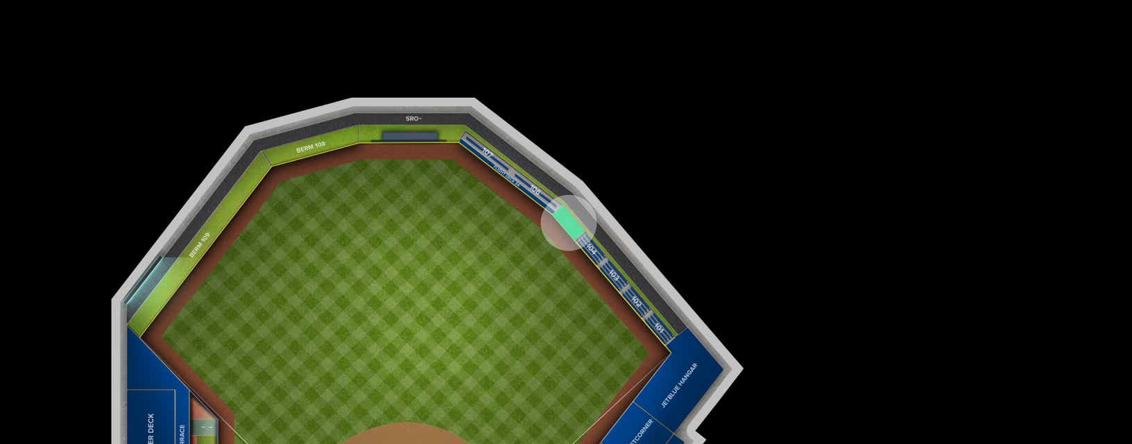 Seat view from Lower