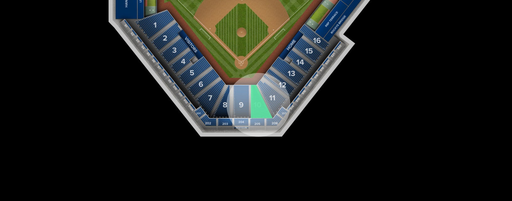Seat view from Lower