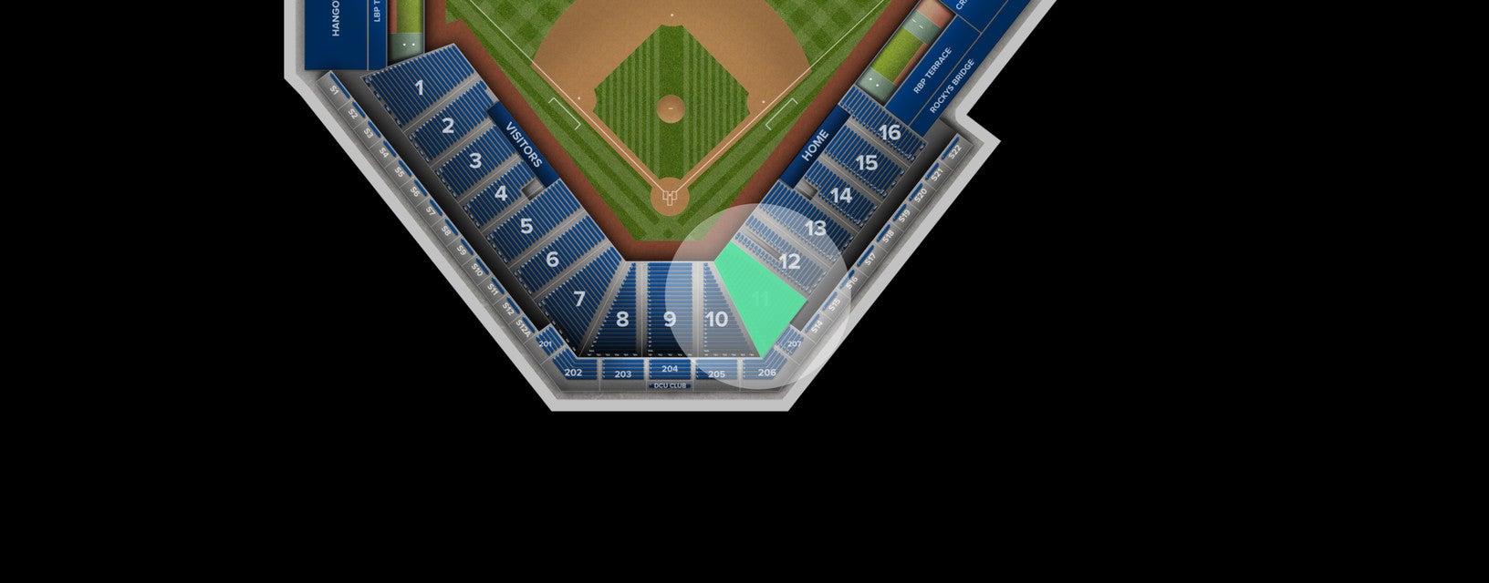 Seat view from Lower