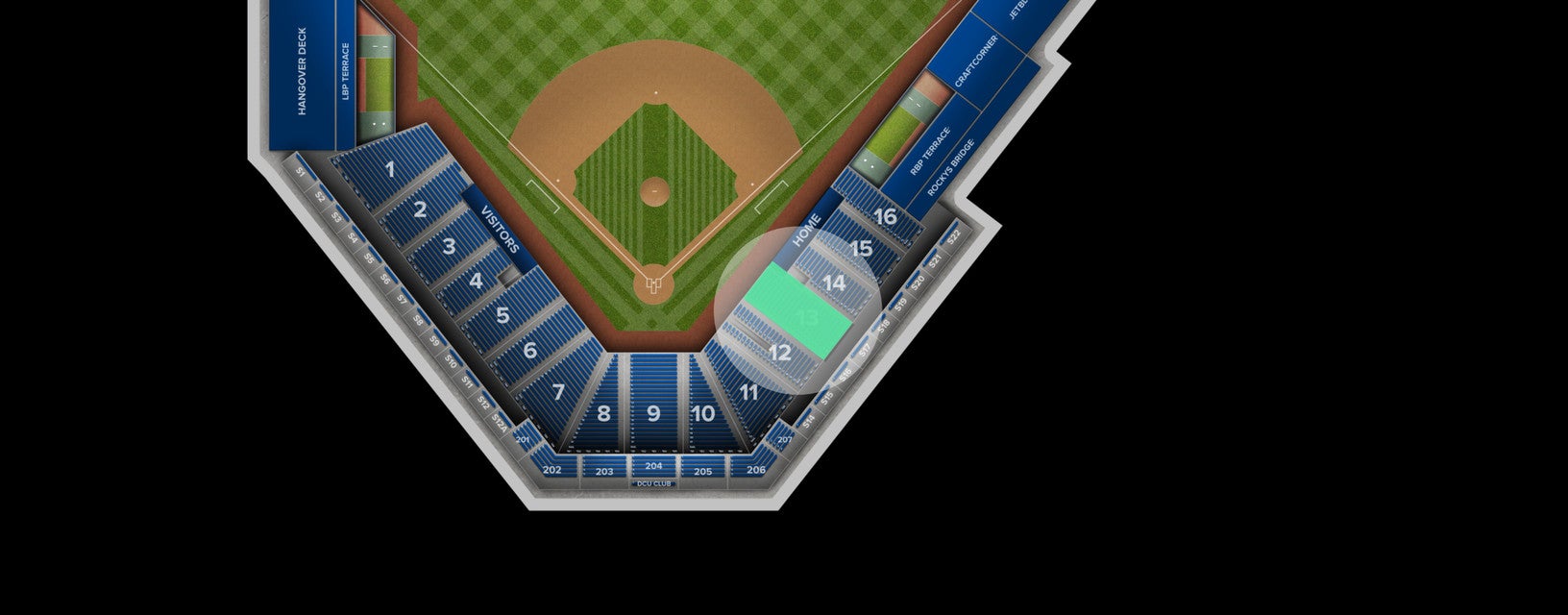 Seat view from Lower