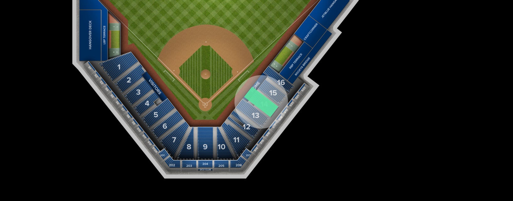 Seat view from Lower