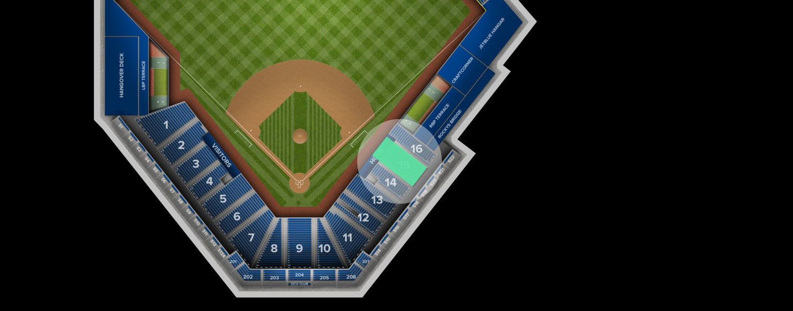 Seat view from Lower