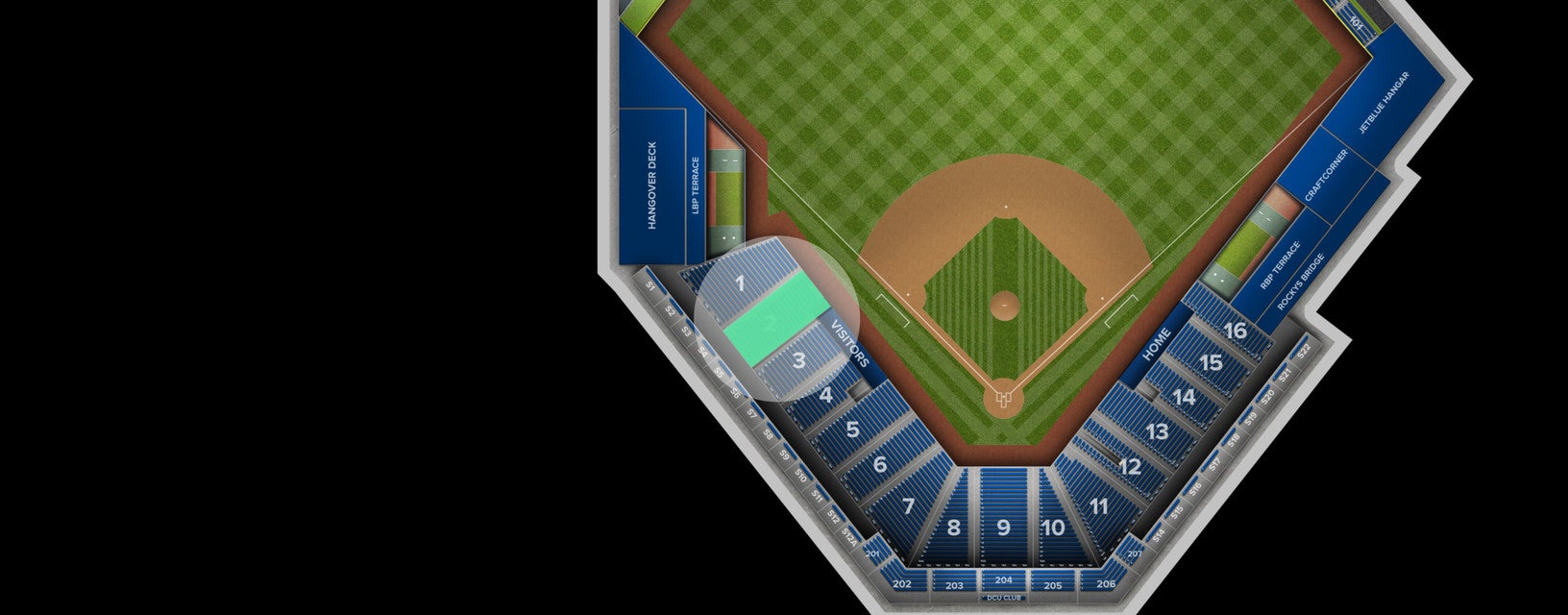 Seat view from Lower