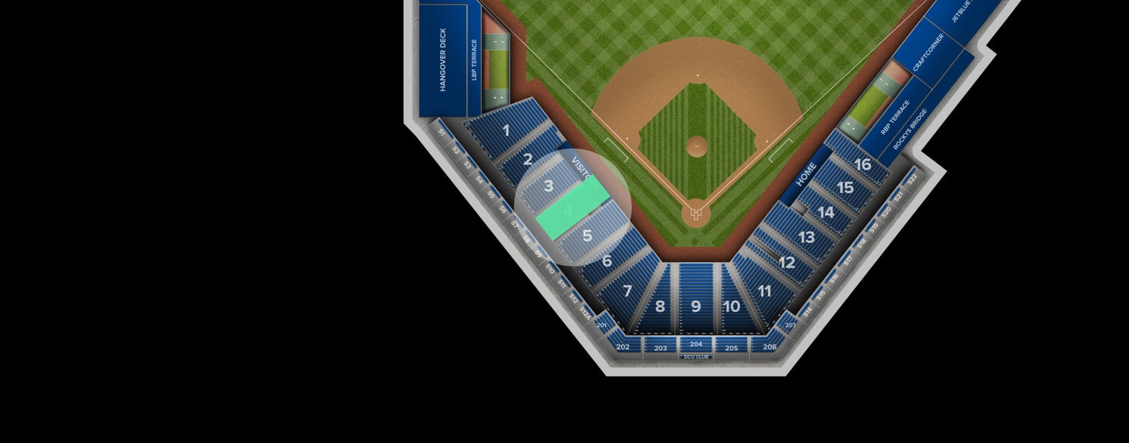 Seat view from Lower