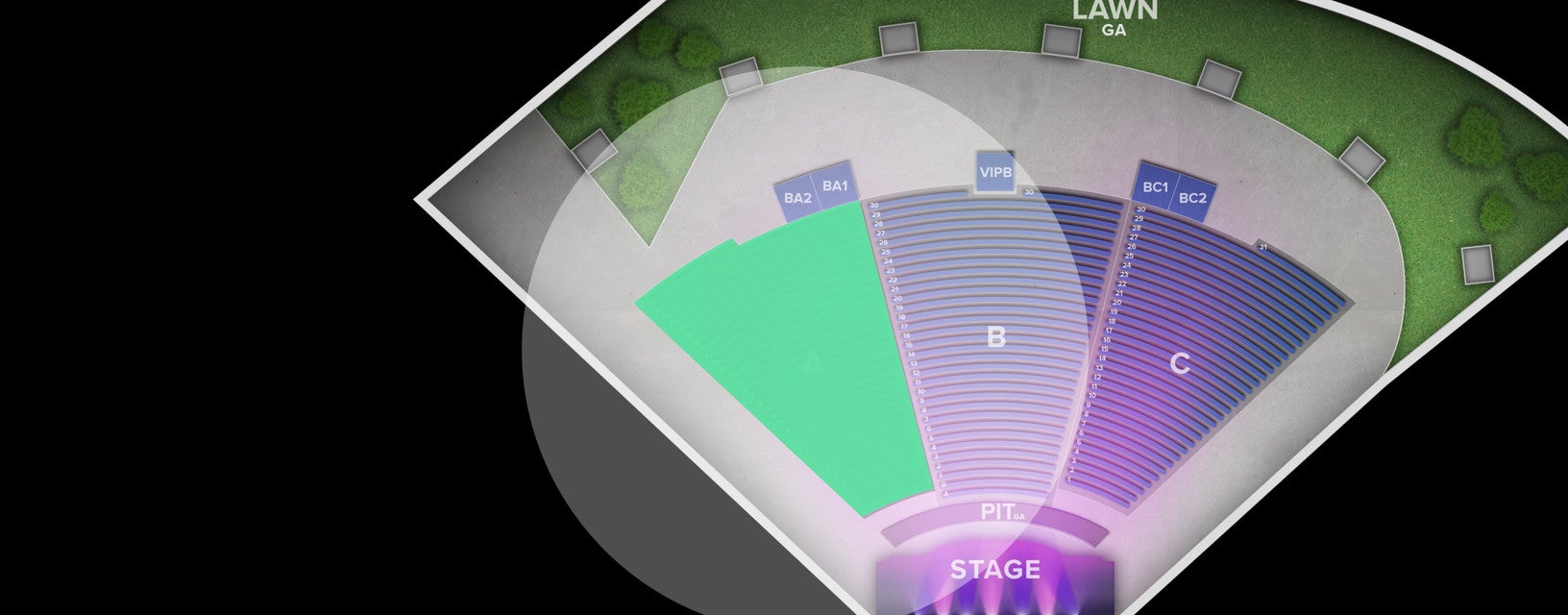 Seat view from Lower