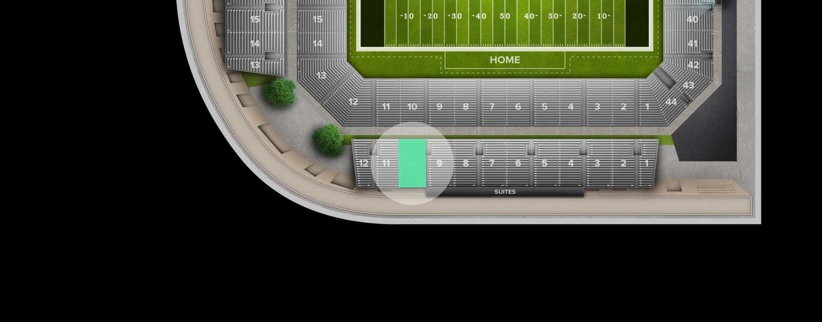 Seat view from Section