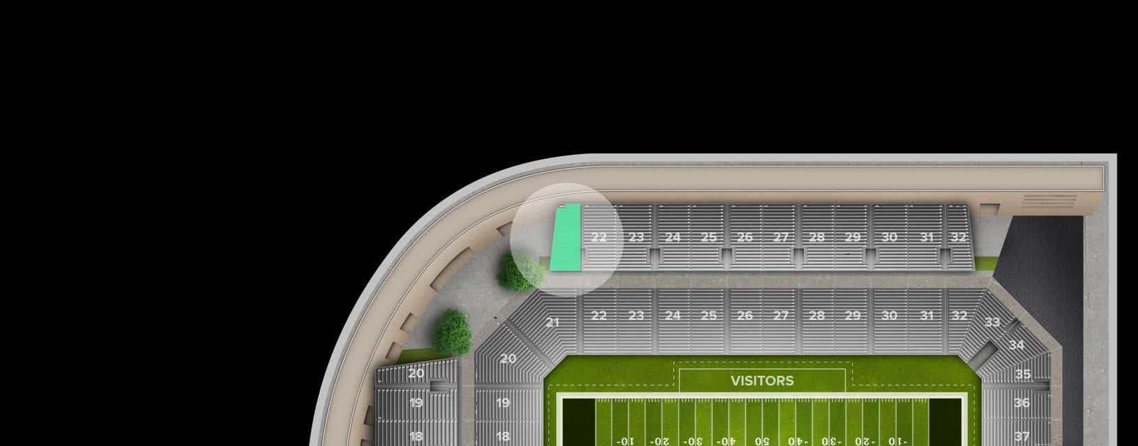 Seat view from Section