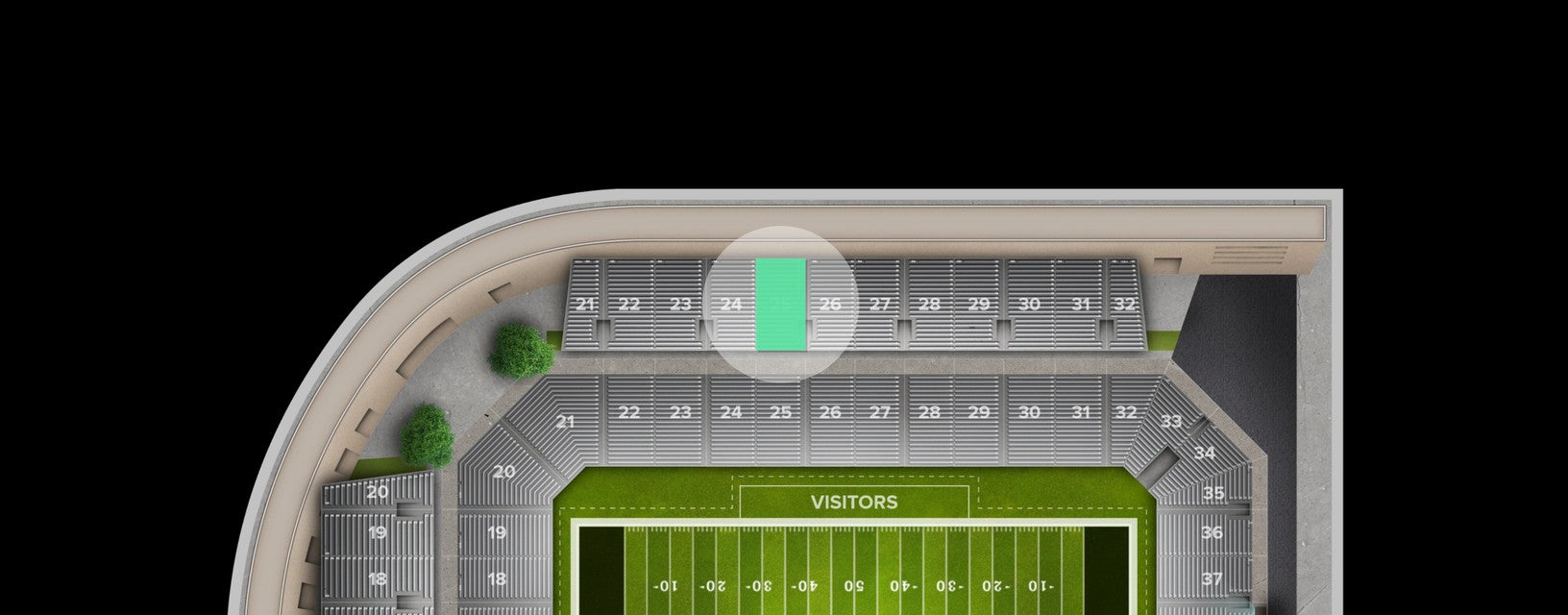 Seat view from Section