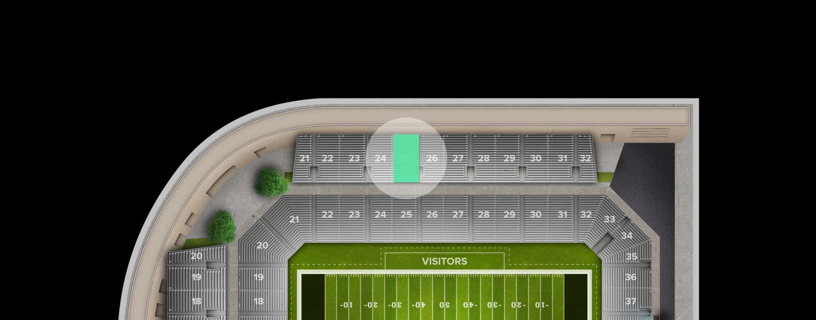 Seat view from Section