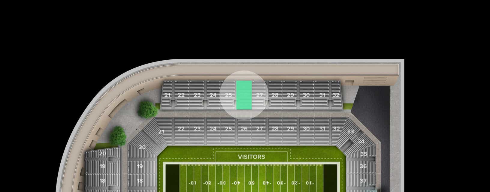 Seat view from Section