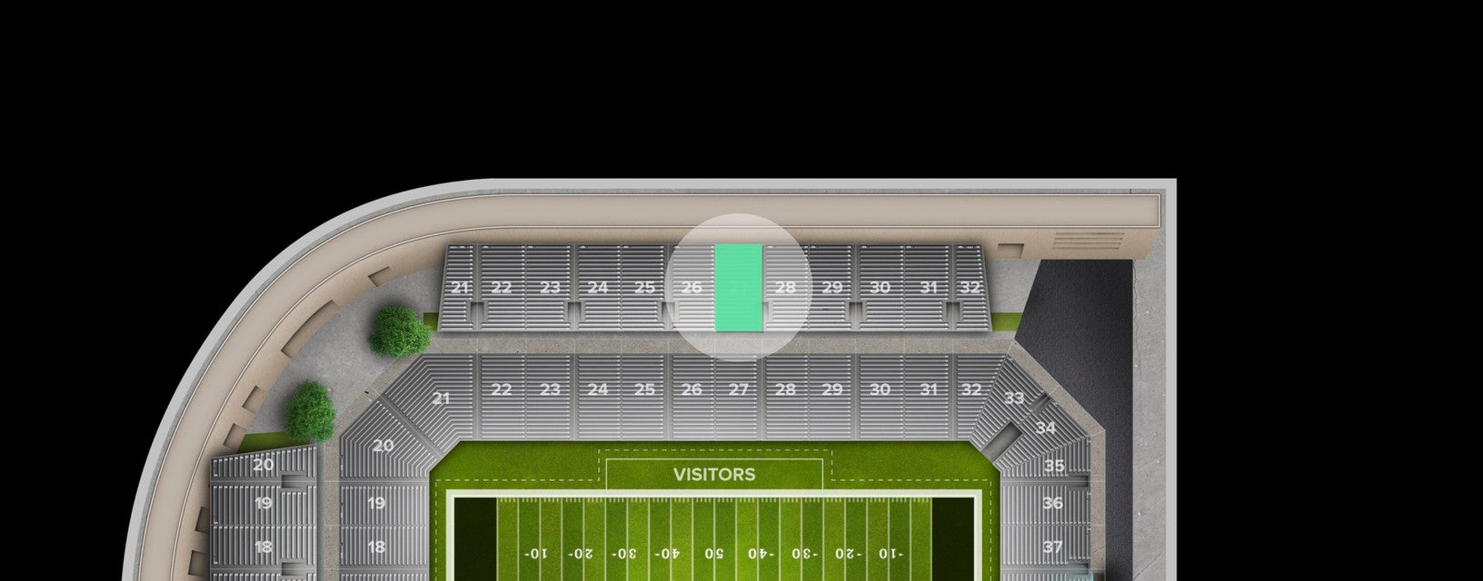 Seat view from Section