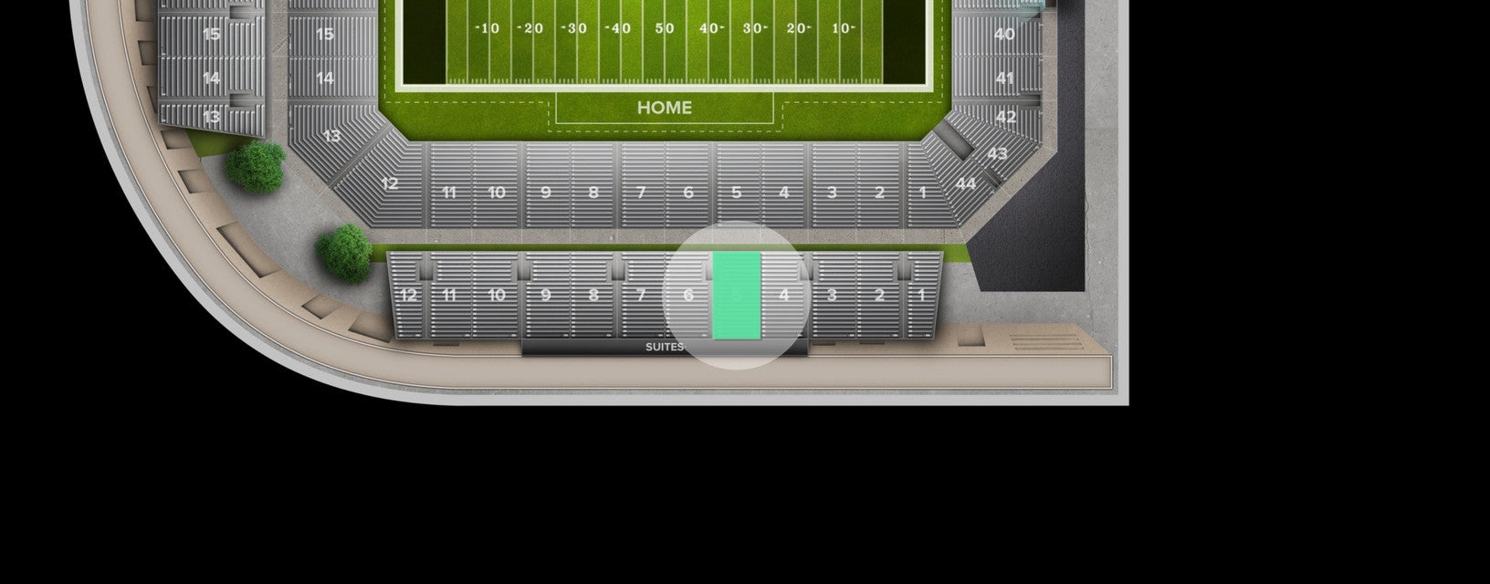 Seat view from Section