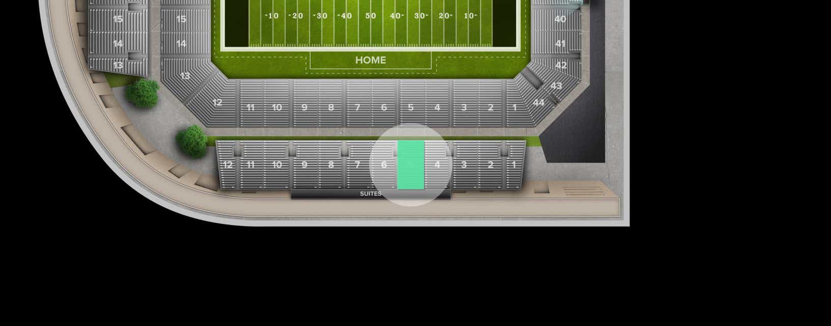 Seat view from Section