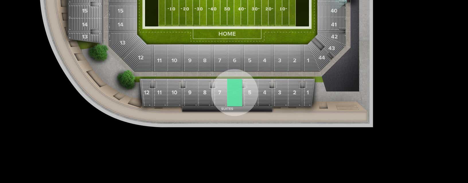 Seat view from Section