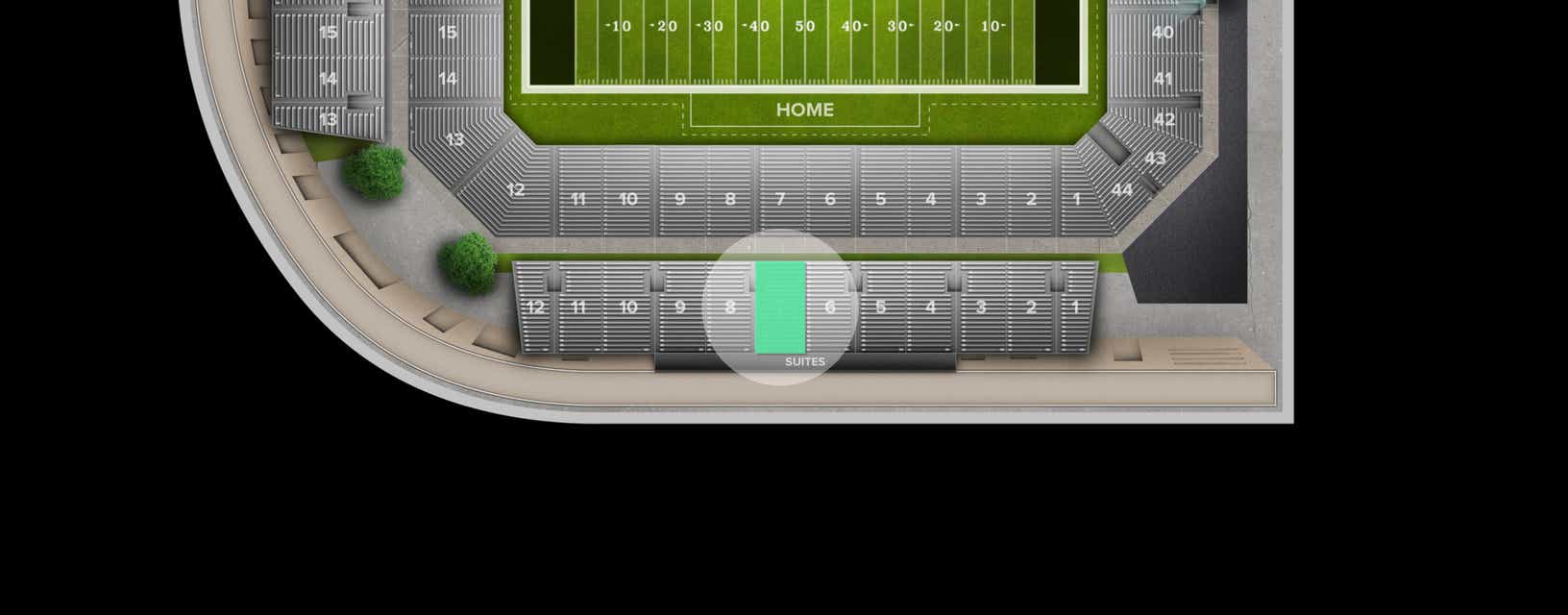 Seat view from Section