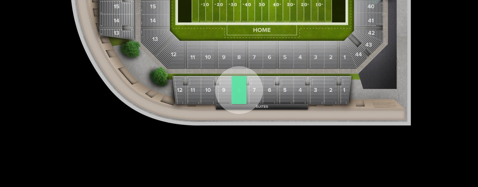 Seat view from Section