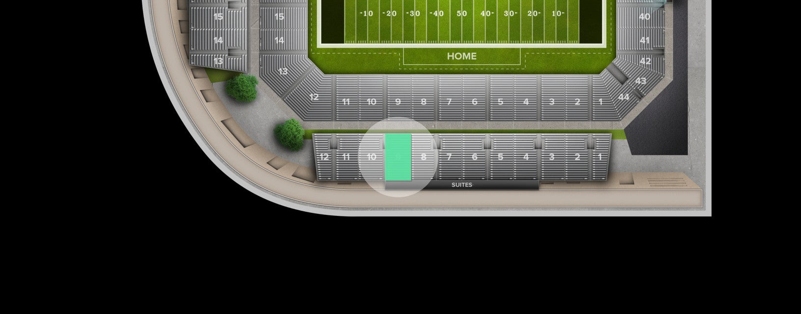 Seat view from Section