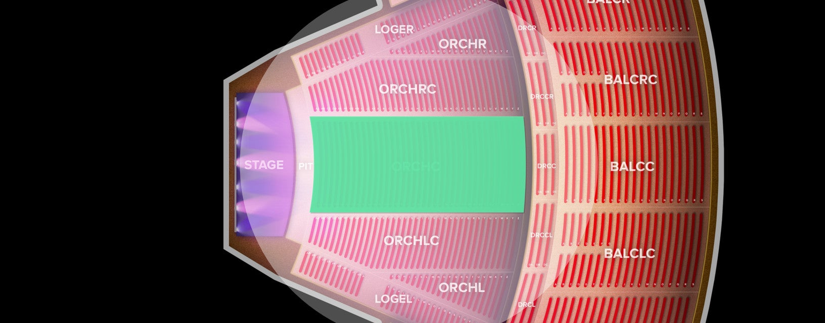 Seat view from Orchestra