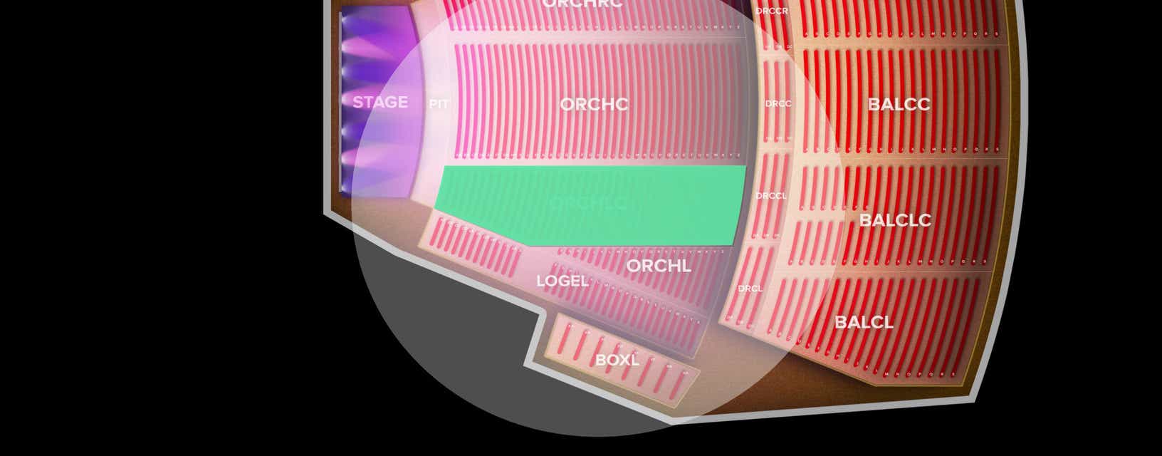 Seat view from Orchestra
