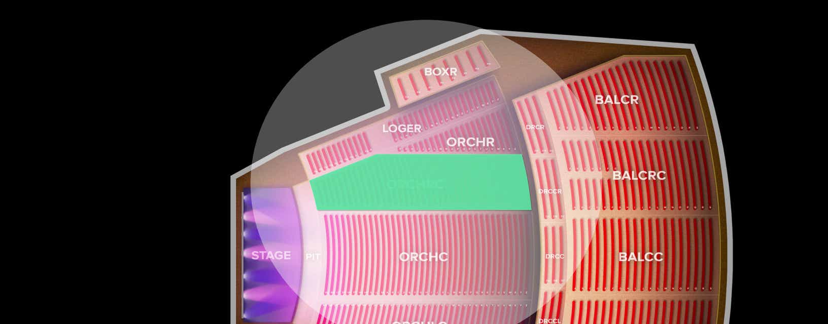 Seat view from Orchestra