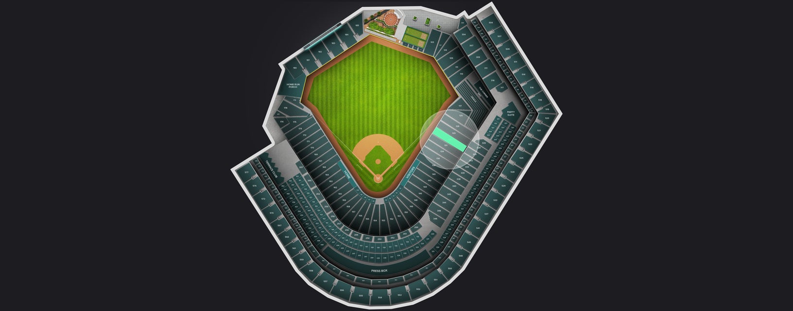 Seat view from Lower Box
