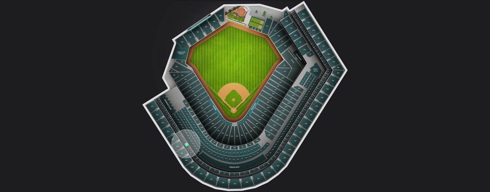 Seat view from Upper
