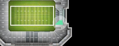 Seat view from End Zone