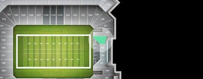 Seat view from End Zone