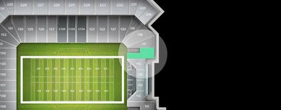 Seat view from End Zone