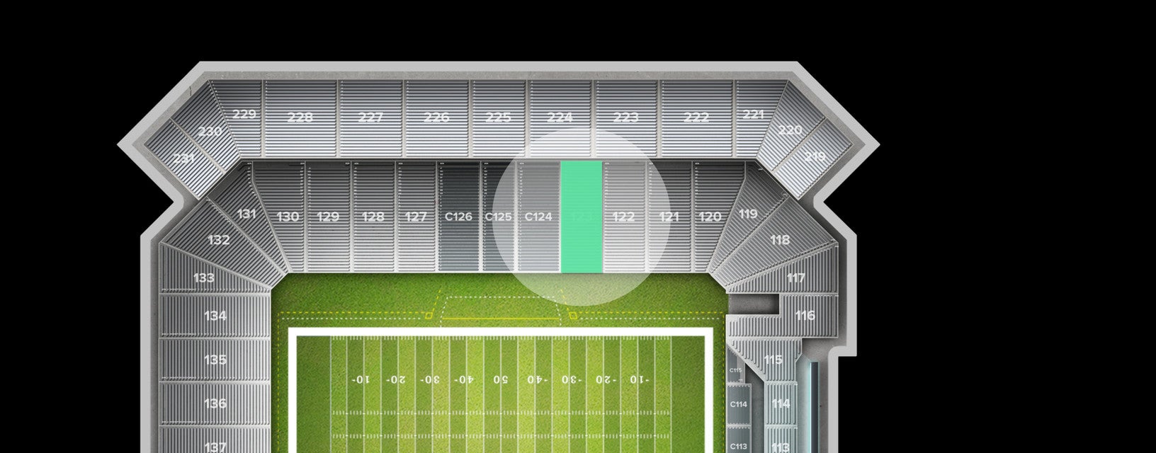 Seat view from East Side Bowl