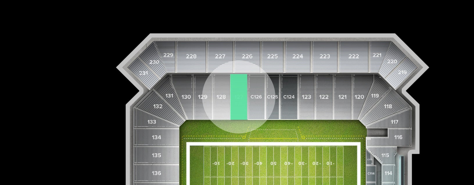 Seat view from East Side Bowl