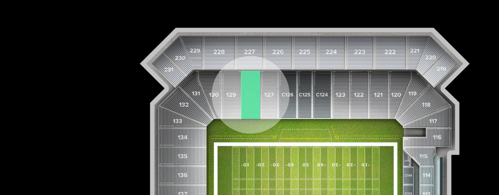 Seat view from East Side Bowl
