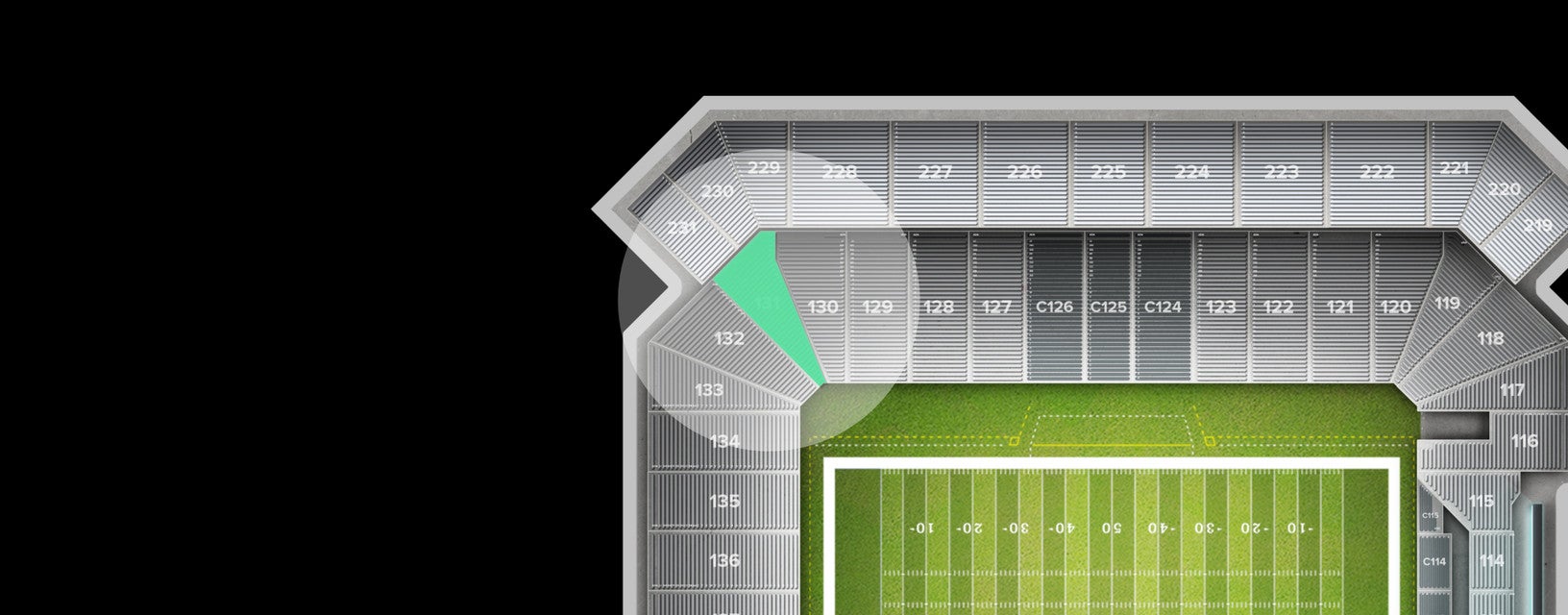 Seat view from East Side Bowl