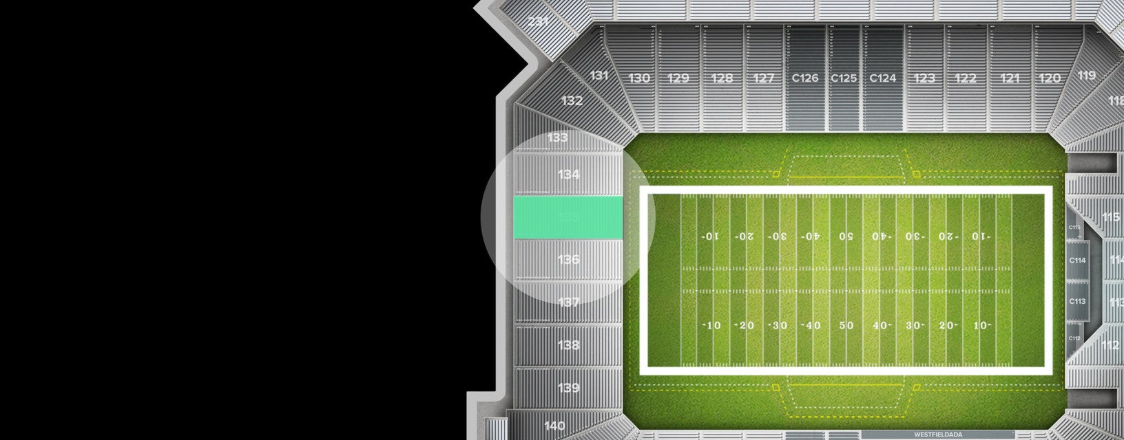 Seat view from End Zone