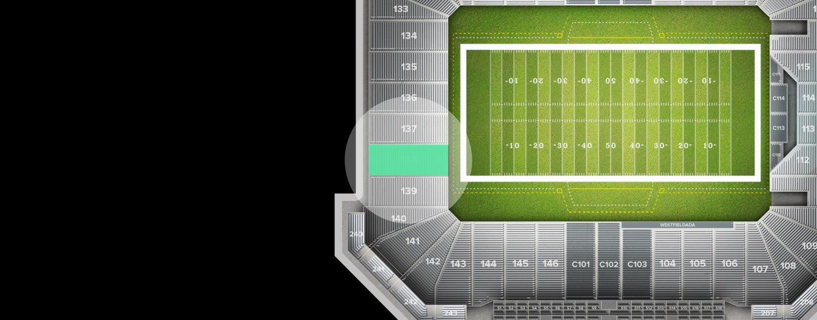 Seat view from End Zone