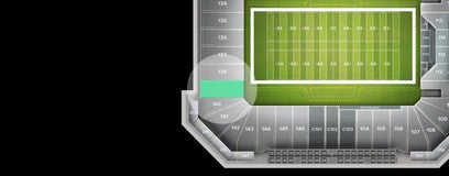 Seat view from End Zone