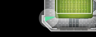 Seat view from End Zone