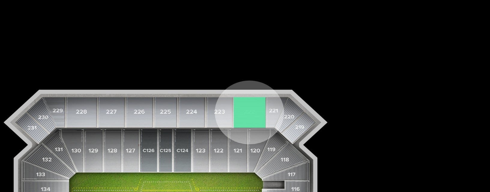 Seat view from Upper Deck
