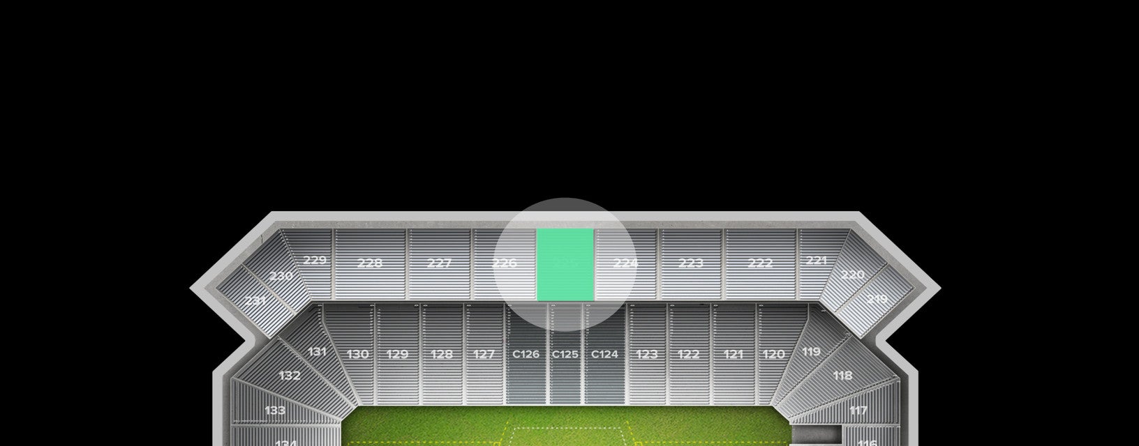 Seat view from Upper Deck