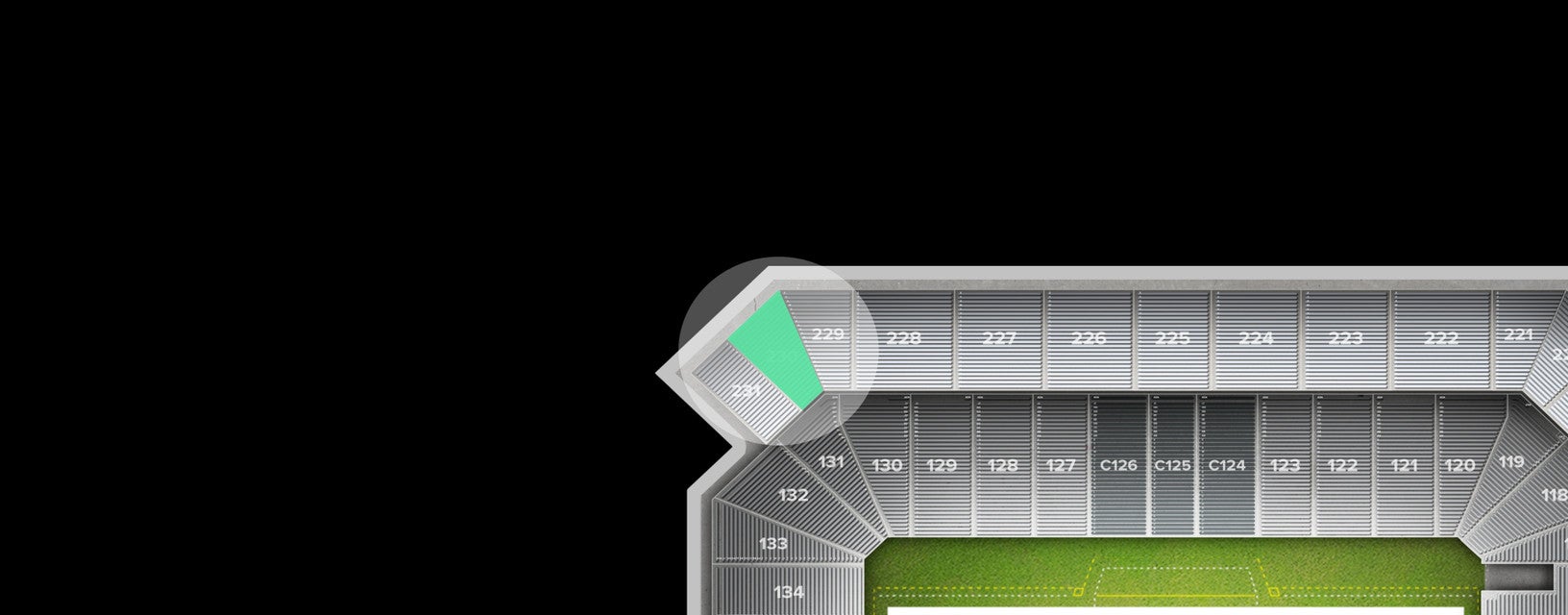Seat view from Upper Deck