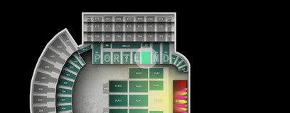 Seat view from KeyBank Club