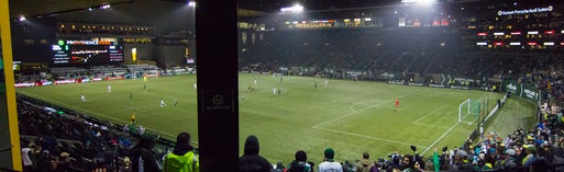 Seat view from Timbers Army Reserved